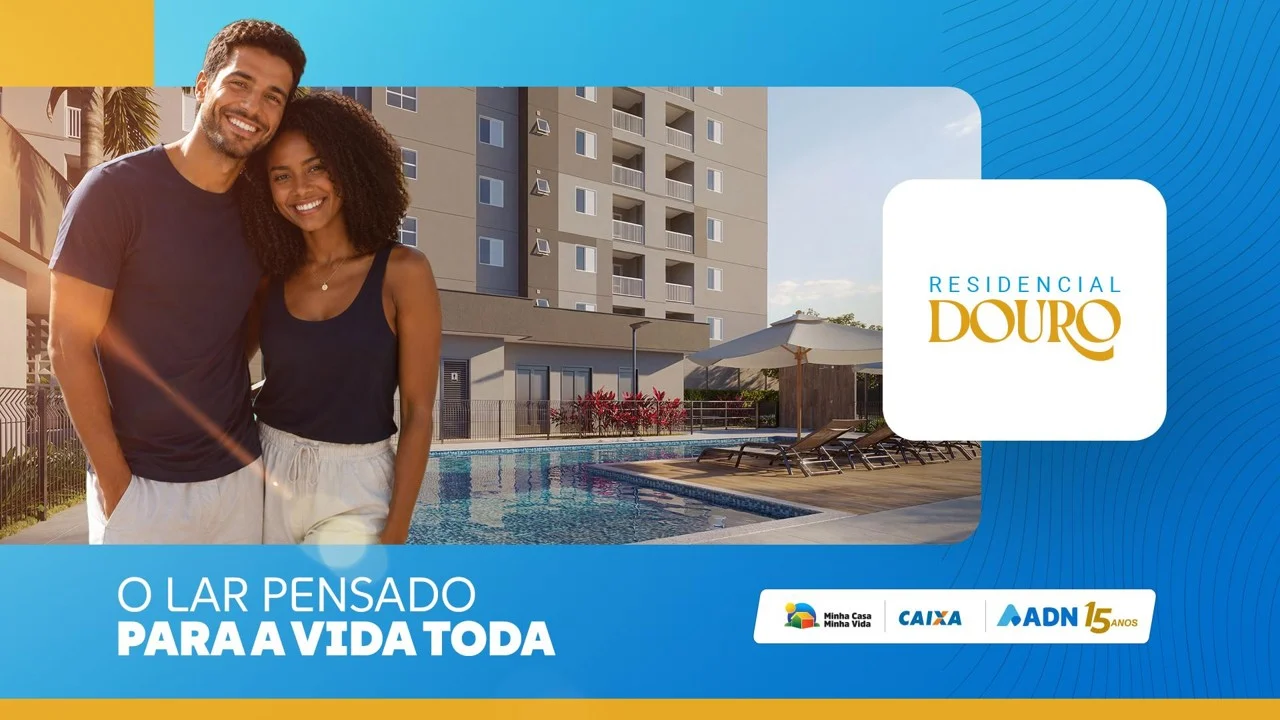 Perspectiva ilustrativa oficial — Apresentação do empreendimento do Residencial Douro da ADN Construtora, em Campinas