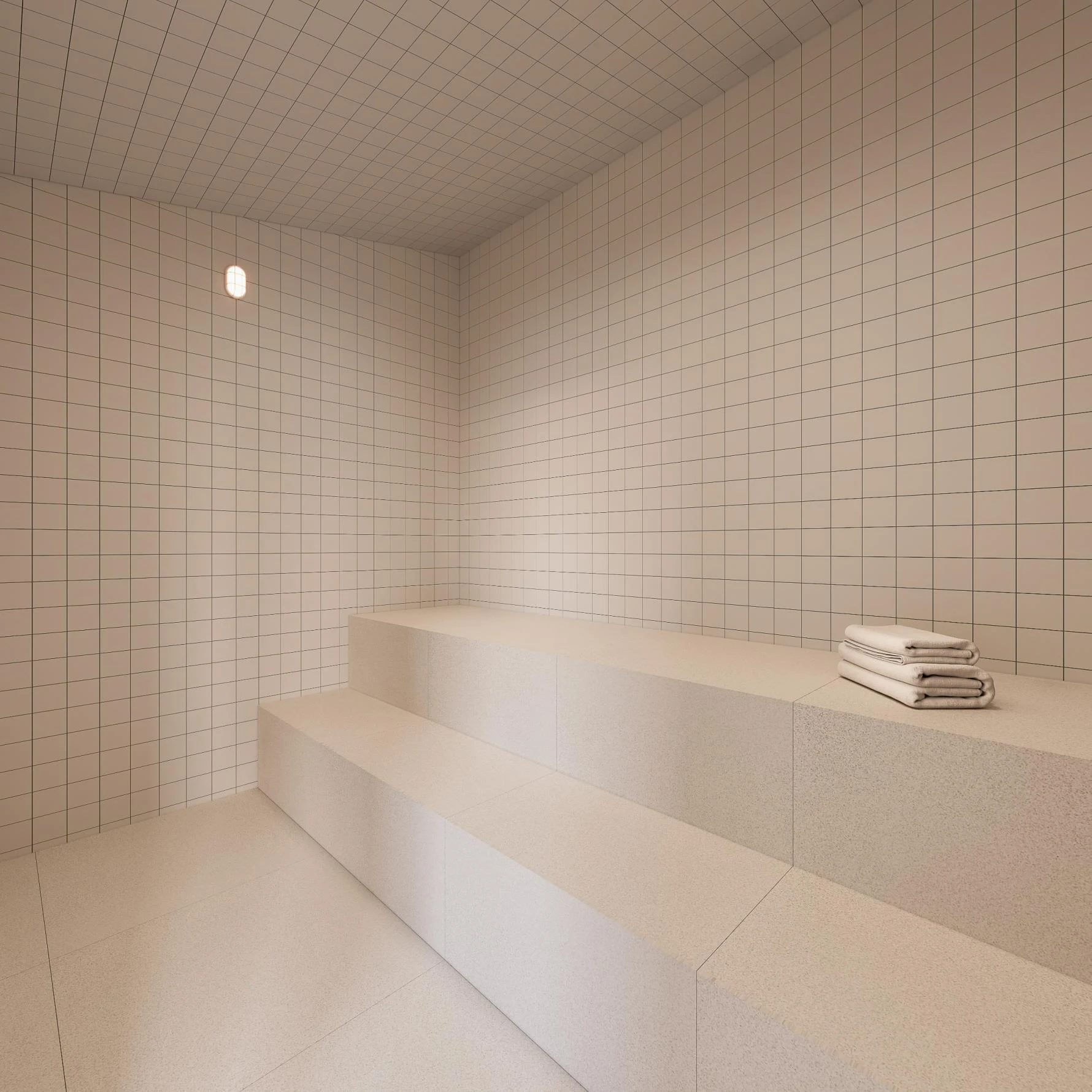 Perspectiva ilustrativa oficial — Sauna do Sensia Taquaral, da Sensia em Campinas