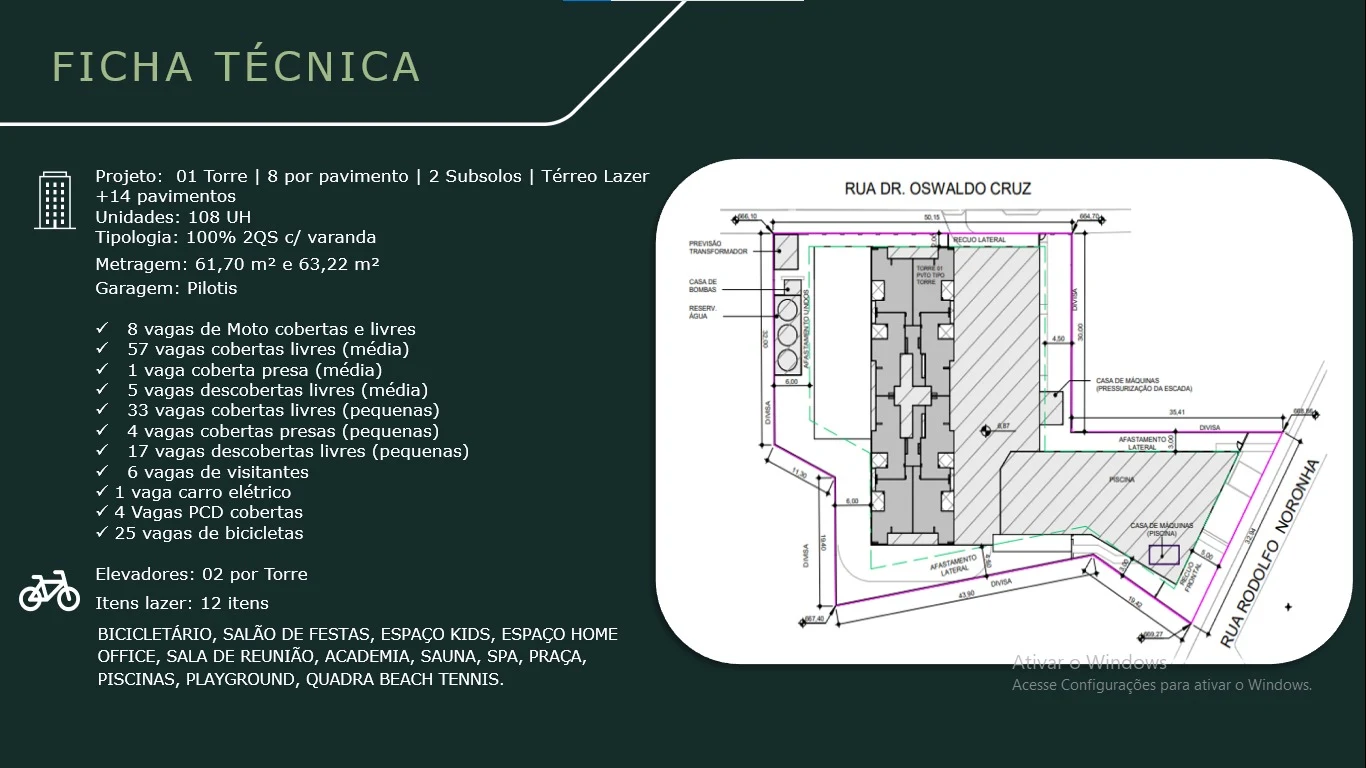 Material técnico oficial — Ficha técnica e implantação do Sensia Taquaral, da Sensia em Campinas