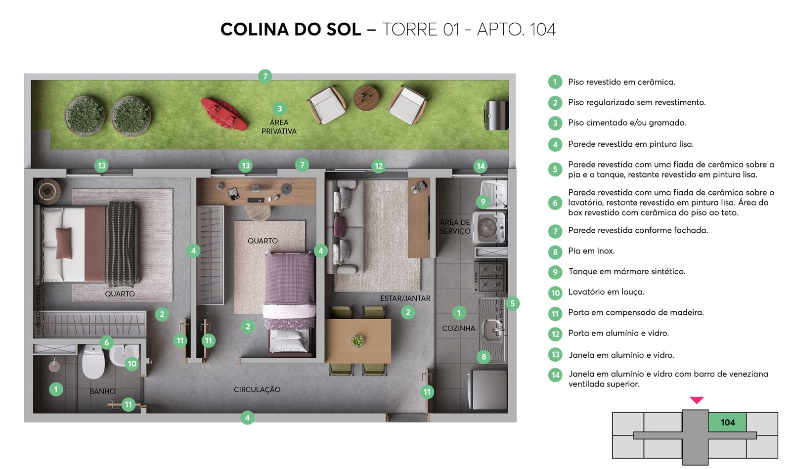 Colina do Sol — planta (foto 20 de 25) em Campinas