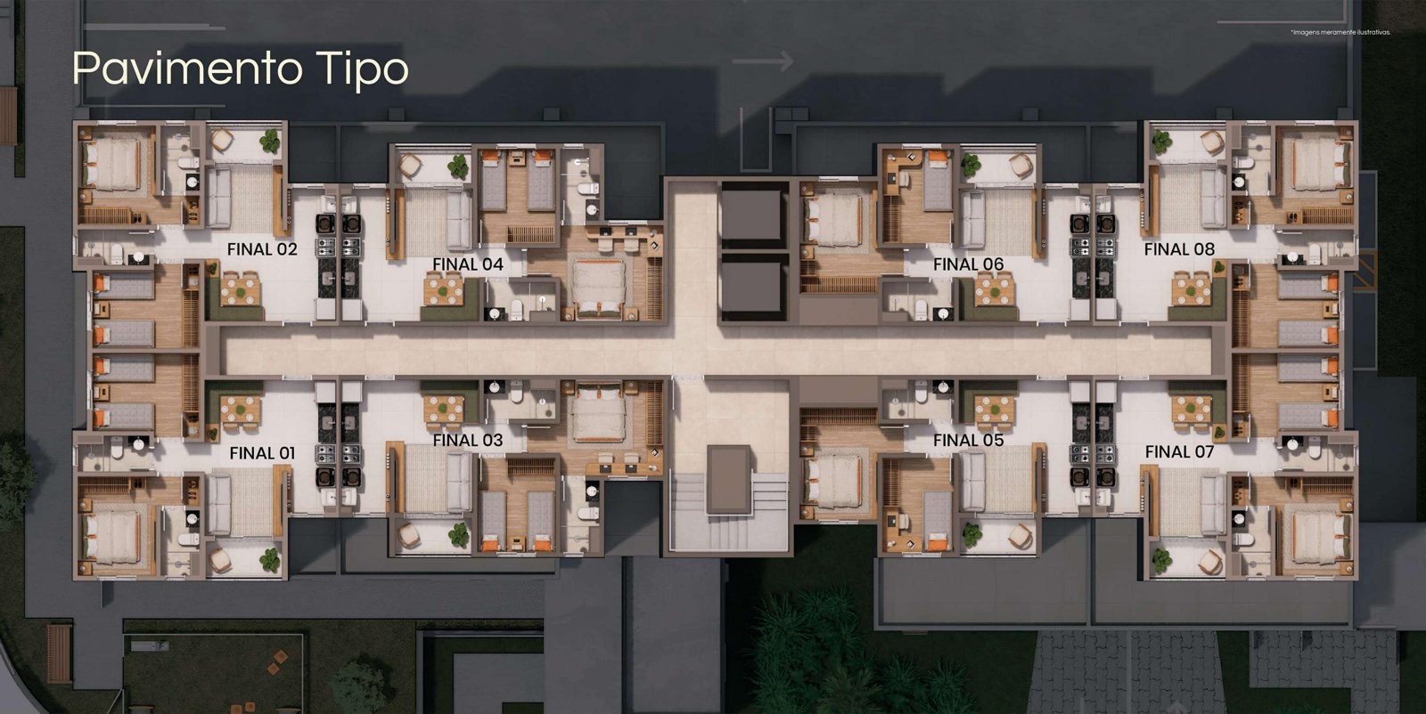 Elegance Residencial — planta (foto 17 de 23) em Campinas