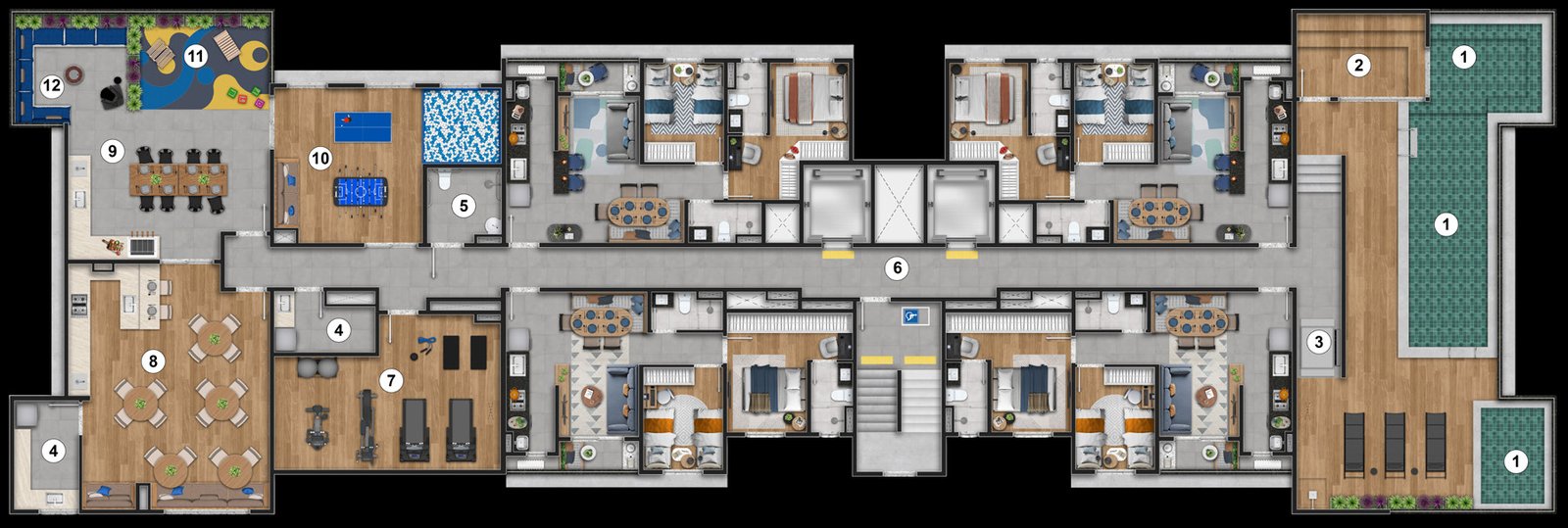 Mansões Residencial — planta (foto 11 de 22) em Campinas