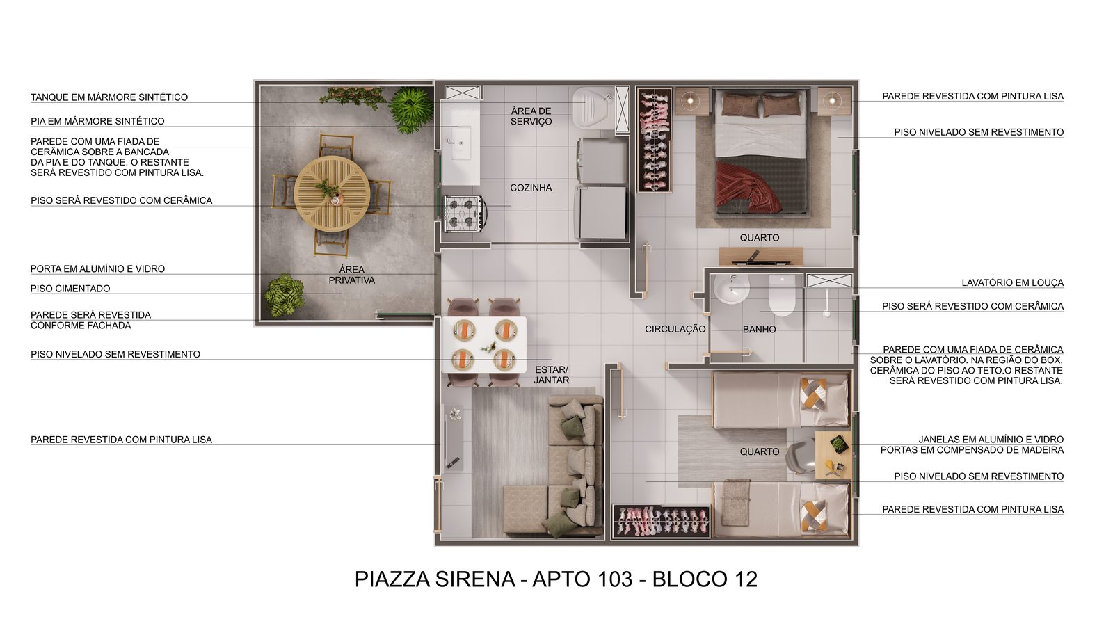 Piazza Sirena — planta (foto 12 de 12) em Piracicaba