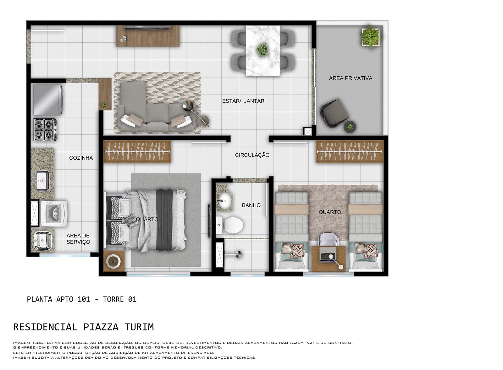 Piazza Turim — planta (foto 14 de 17) em Piracicaba