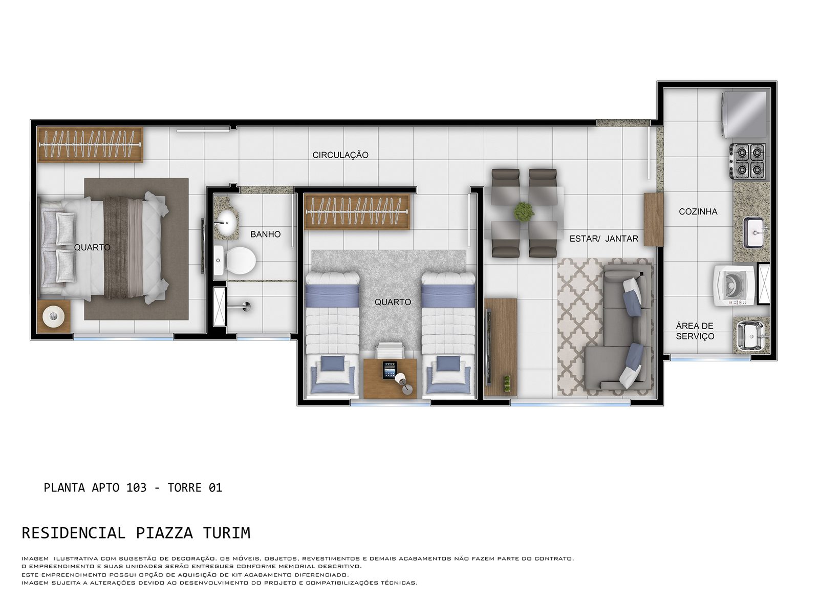 Piazza Turim — planta (foto 15 de 17) em Piracicaba