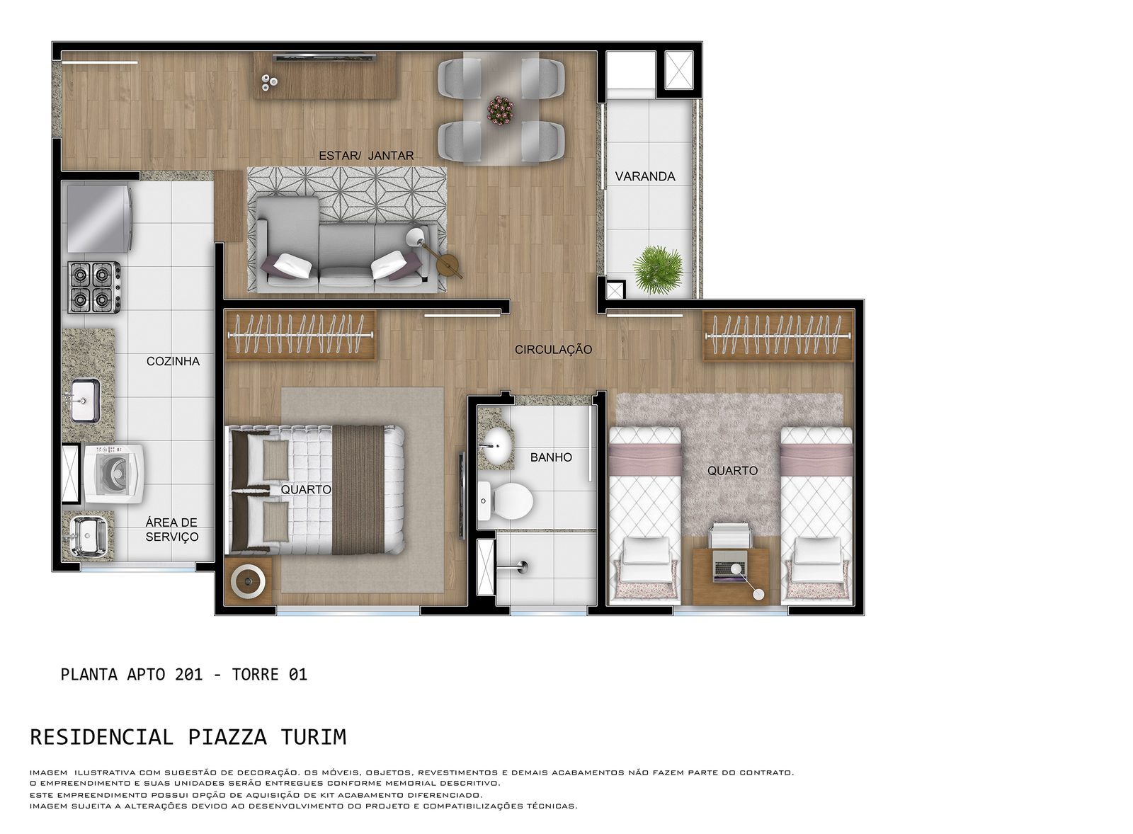 Piazza Turim — planta (foto 16 de 17) em Piracicaba
