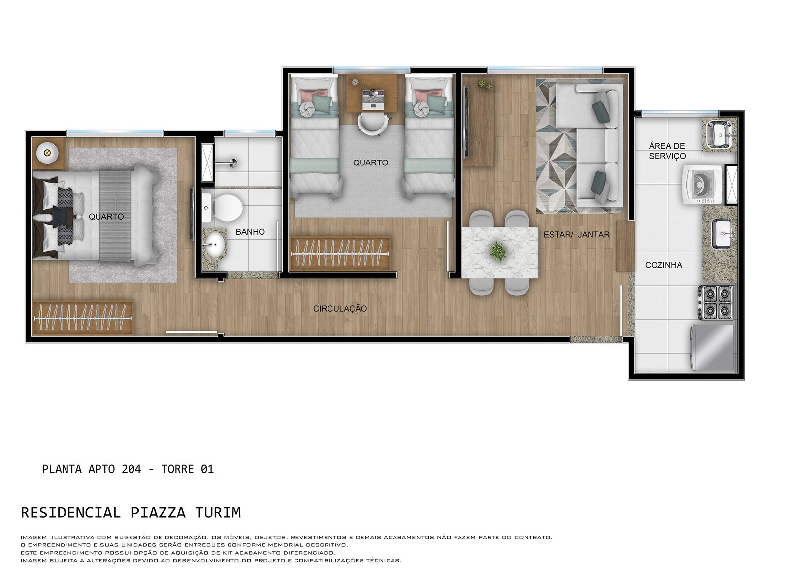 Piazza Turim — planta (foto 17 de 17) em Piracicaba