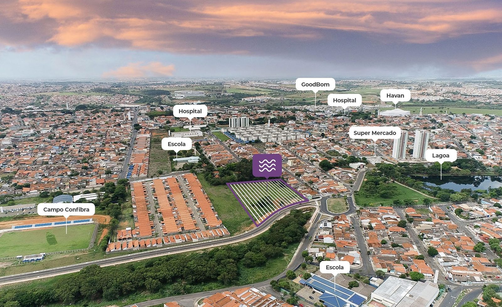 Residencial Quinta do Lago — planta (foto 3 de 20) em Hortolândia