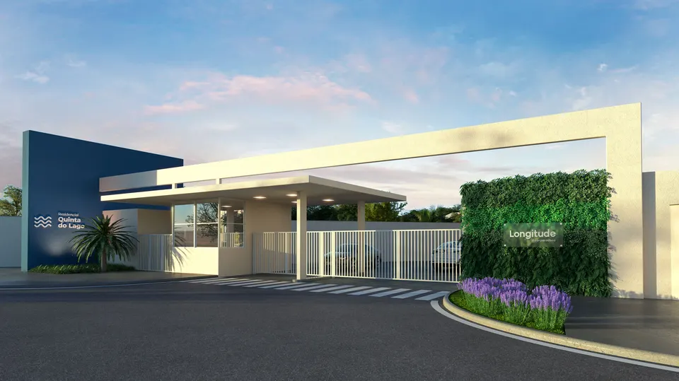 Portaria e acesso de entrada do Residencial Quinta do Lago em Hortolândia
