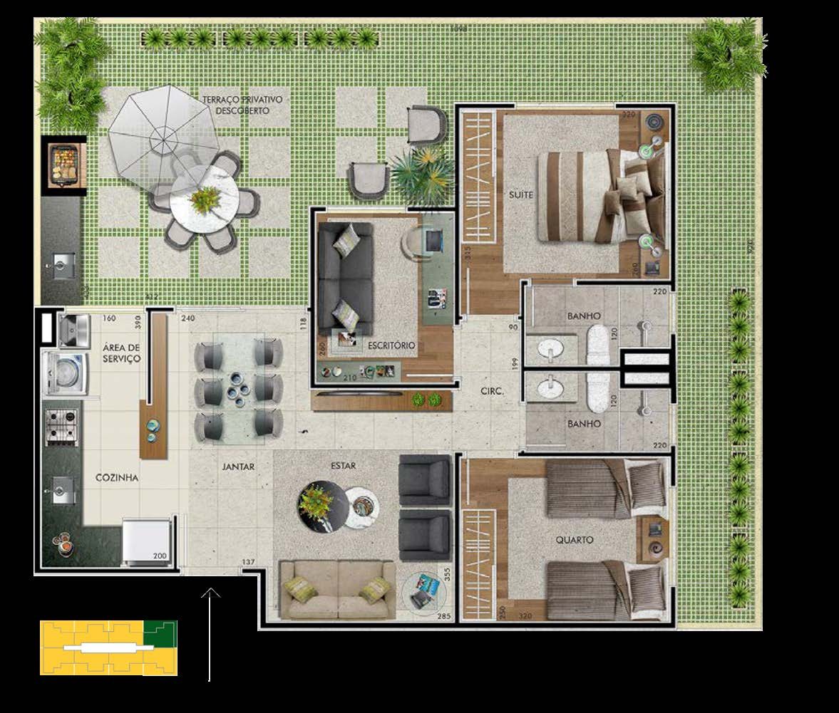 Residencial Sol Maior — planta (foto 4 de 20) em Campinas