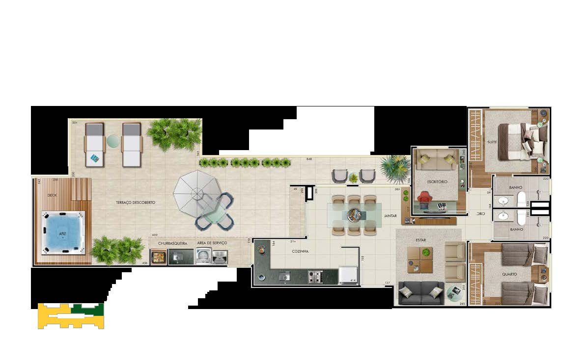 Residencial Sol Maior — planta (foto 5 de 20) em Campinas